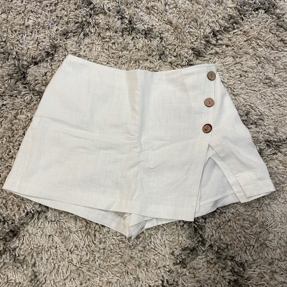White Skort